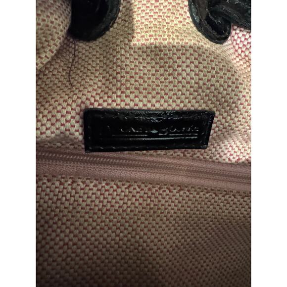 Dooney & Bourke Chiara Black Patent Leather Drawstring Tote - Picture 4 of 9